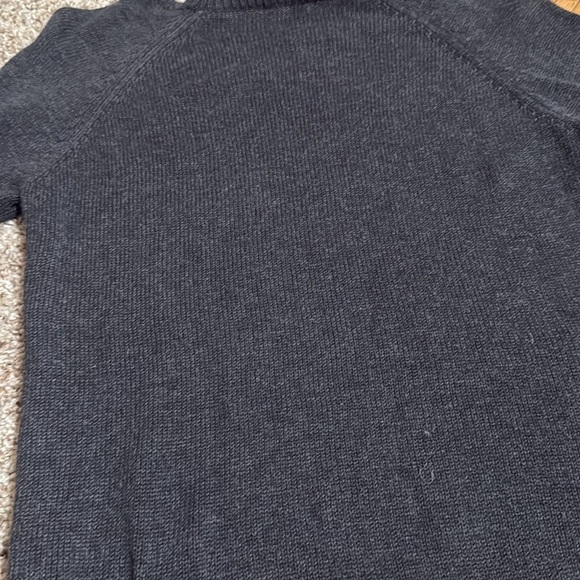 Halogen Gray And Gold Crew Neck Sweater with Ribbed Knit - Picture 5 of 6